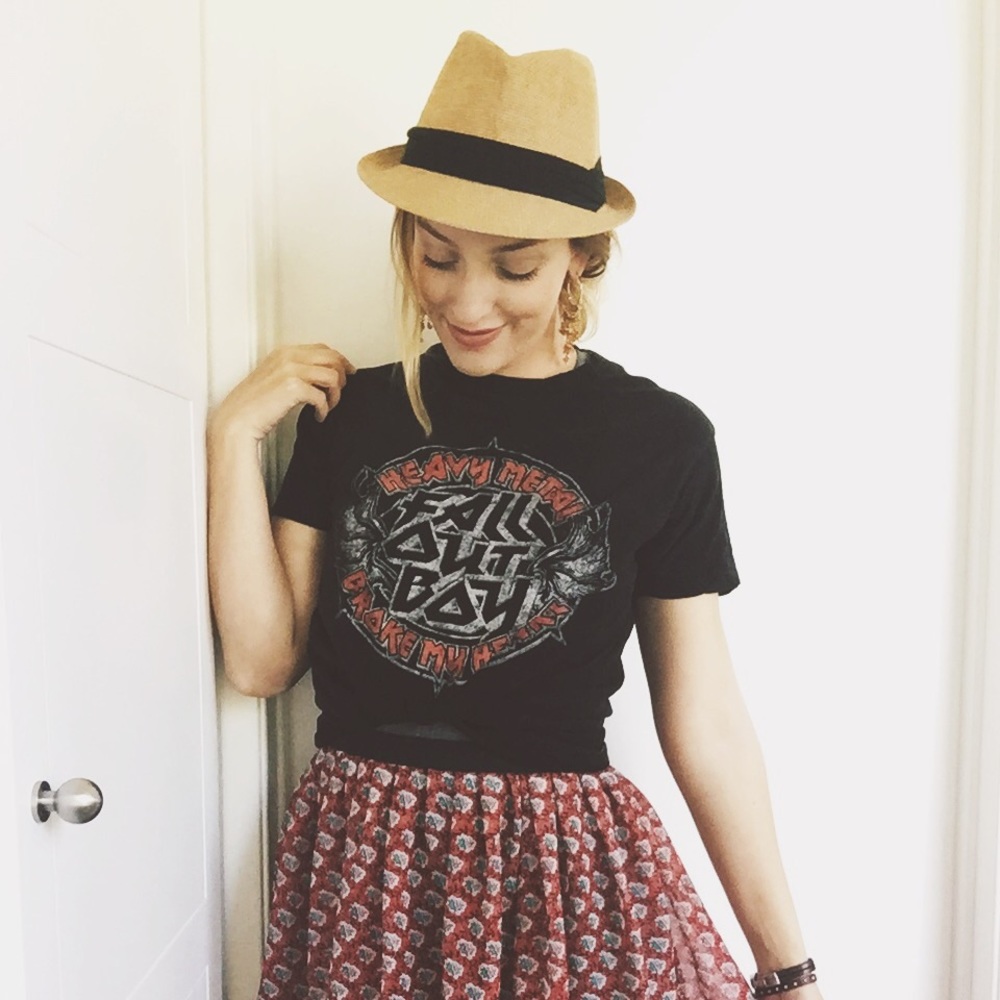 Graphic Band Tee Shirt Fall Out Boy